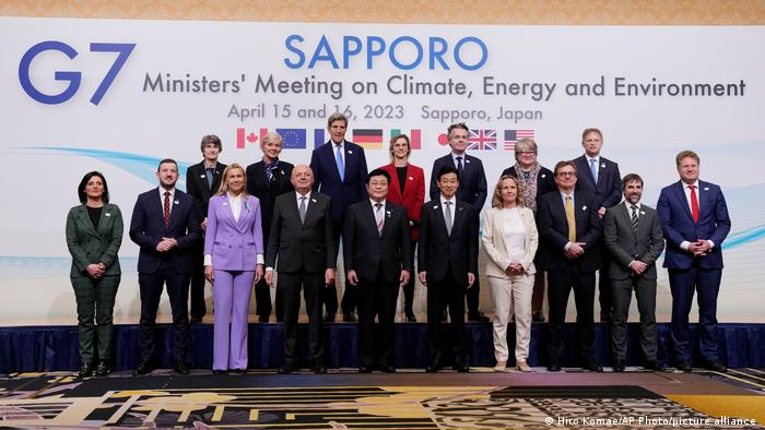 Family photo of the G7 Ministers for Climate, Energy and Environment in Sapporo