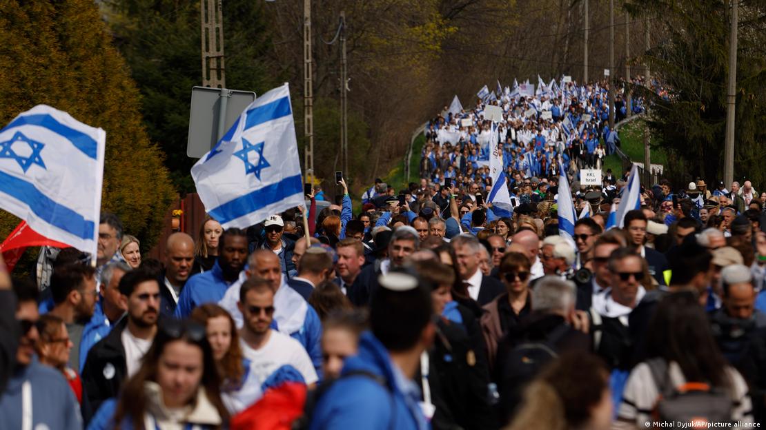 People participate in the annual 'March of the Living'