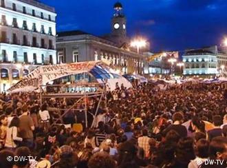 Protesters in Puerta del Sol