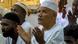 Muslim worshippers pray at al-Hara al-Rabaa Mosque 