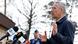 NATO Secretary-General Jens Stoltenberg speaks to the media at Ramstein Air Base