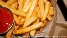 April 14, 2023, New York, NY, USA: French fries with ketchup. (Credit Image: Â© John Marshall Mantel/ZUMA Press Wire
