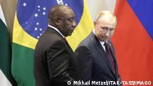 Shugaba Ramaphosa da takwaransa na Rasha Vladimir Putin