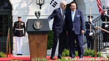 Biden und Yoon im Schulterschluss gegen Nordkorea