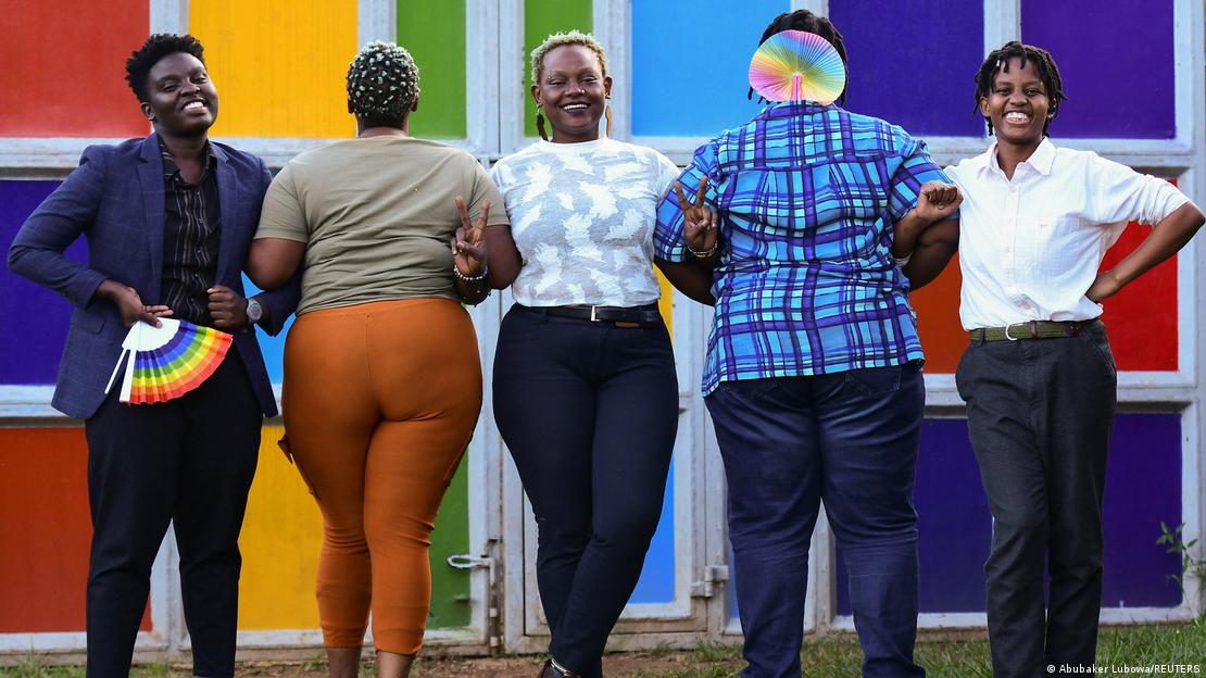 Members of the lesbian, gay, bisexual, transgender, intersex and queer (LGBTQ) community in Kulambiro, Kampala, Uganda