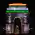 A statue of India's independence hero Subhas Chandra Bose is pictured through the India Gate in New Delhi illuminated with the colours of the Indian flag,