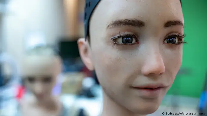 The head of a human-like robot