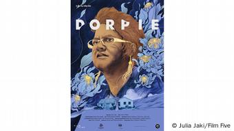 Plakat zum Film Dorpie mit gezeichneter Frau 