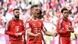 Joshua Kimmich celebra delante de Masraoui y Jamal Musiala Joshua Kimmich celebra delante de Masraoui y Jamal Musiala