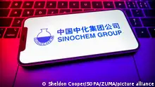 May 8, 2022, China: In this photo illustration, a Sinochem Holdings logo seen displayed on a smartphone screen. (Credit Image: © Sheldon Cooper/SOPA Images via ZUMA Press Wire