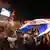 Protestas en Asunción, Paraguay: cientos de personas con la bandera paraguaya.