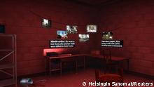 A view of a secret room within the Counter-Strike video game, where Finnish daily Helsingin Sanomat has hidden news about RussiaÕs war in Ukraine in Russian, in this undated handout picture obtained by Reuters on May 2, 2023. Helsingin Sanomat /via REUTERS ATTENTION EDITORS - THIS IMAGE WAS PROVIDED BY A THIRD PARTY. MANDATORY CREDIT. NO RESALES. NO ARCHIVES. NO COMMERCIAL OR BOOK SALES