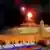 Un presunto dron en llamas sobre el edicio del Kremlin en Moscú