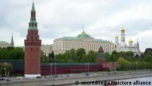 3.5.2023***A view of the Moscow Kremlin in Moscow, Russia, Wednesday, May 3, 2023. Russian authorities have accused Ukraine of attempting to attack the Kremlin with two drones overnight. The Kremlin on Wednesday decried the alleged attack attempt as a terrorist act and said Russian military and security forces disabled the drones before they could strike. (AP Photo)