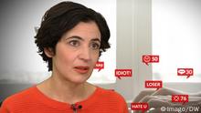 Quelle: DW + imago
Tags: SHIFT, Technologie, Hassrede, Hatespeech, Hate Aid, Hass, online, Anna-Lena von Hodenberg