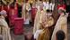 King Charles III sits while wearing the St Edward's Crown King Charles III sits while wearing the St Edward's Crown