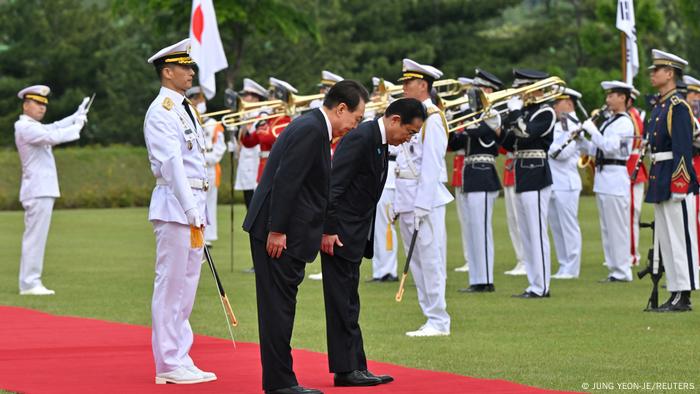 Südkorea Seoul | Präsident Yoon Suk Yeol und Premierminister Kishida Japan