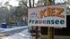 The driveway to Frauensee children's and youth recreation center in Brandenburg The driveway to Frauensee children's and youth recreation center in Brandenburg