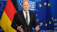 09.05.2023, Frankreich, Straßburg: Bundeskanzler Olaf Scholz (SPD) spricht im EU-Parlament. Scholz will im Europaparlament seine Sicht auf die aktuelle Lage und die Zukunft der EU präsentieren. Foto: Kay Nietfeld/dpa +++ dpa-Bildfunk +++