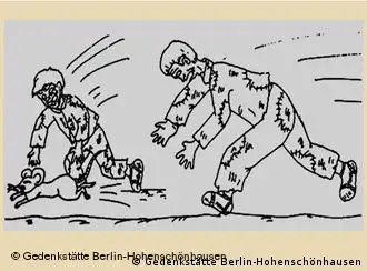 Zeichnungen von ehemaligen Lagerinsassen, die zur Zeit in der Gedenkstätte Hohenschönhausen ausgestellt werden. Alle Bilder wurden der DW von der Gedenkstätte Berlin-Hohenschönhausen zur Verfügung gestellt.