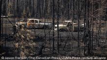 Incendios forestales merman lentamente en el oeste de Canadá