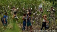 Zehntausende Migranten an US-Grenze zu Mexiko