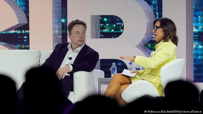 Noch-Twitter-Boss Elon Musk und die künftige Konzernchefin Linda Yaccarino