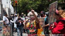 2021, Mexico City***
Bettina Cruz, member of the Assembly of Indigenous Peoples of the Isthmus of Tehuantepec in Defense of the Land and Territory, participates in a protest in repudiation of the dispossession of territories and the discrimination that indigenous peoples continue to be subjected to. The act is held in opposition to the commemorative events under the title â500 Years of Indigenous Resistance. 1521, MÃ©xico-Tenochtitlan â, organized by the federal government. On August 13, 2021, in Mexico City, Mexico. (Photo by Cristian Leyva/NurPhoto)
