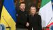 Президент України Володимир Зеленський та прем'єр-міністерка Італії Джорджа Мелоні в Римі 13 травня 2023 року Президент України Володимир Зеленський та прем'єр-міністерка Італії Джорджа Мелоні в Римі 13 травня 2023 року