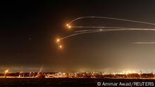 Israel's Iron Dome anti-missile system intercepts rockets launched from the Gaza Strip, as seen from Sderot, Israel May 13, 2023 REUTERS/Ammar Awad