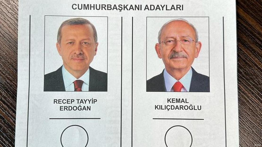 Türkeiwahl- Stichwahl Stimmzettel