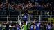 Lautaro Martinez celebrates his goal with Inter fans who have a banner with Martinez' image and his nickname "El Toro" - the bull Lautaro Martinez celebrates his goal with Inter fans who have a banner with Martinez' image and his nickname "El Toro" - the bull