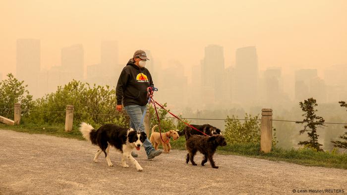 Kanada, Alberta | Rauch von Waldbränden in Calgary