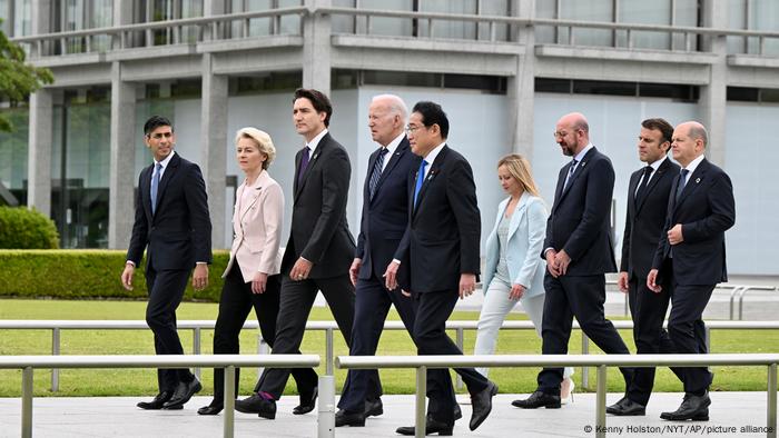 Líderes do G7 reunidos em Hiroshima, com Rússia como principal foco