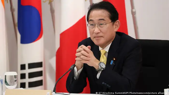 圖為日本首相岸田文雄5月20日出席七國集團（G7）峰會。