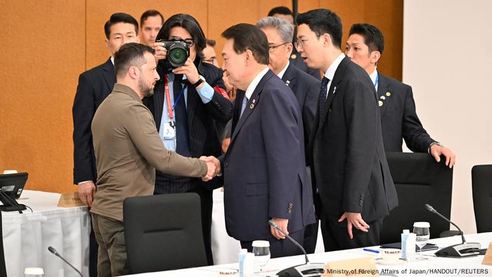 G7 Gipfel in Japan, Hiroshima | Yoon Suk Yeol und Wolodymyr Selenskyj 