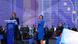 Выступает спикер Европарламента Роберта Метсола. Рядом с ней на сцене президент Молдовы Майя Санду