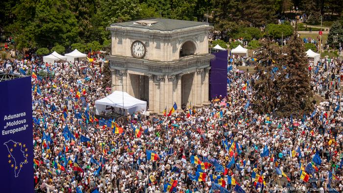 Moldau Pro-EU-Versammlung in Chisinau