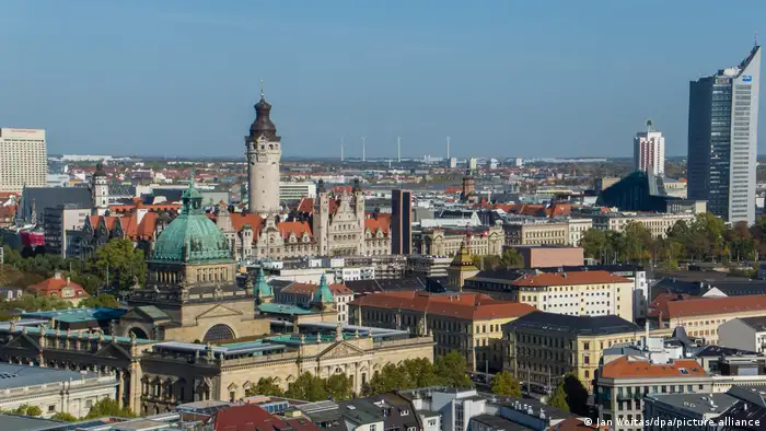 The skyline of Leipzig