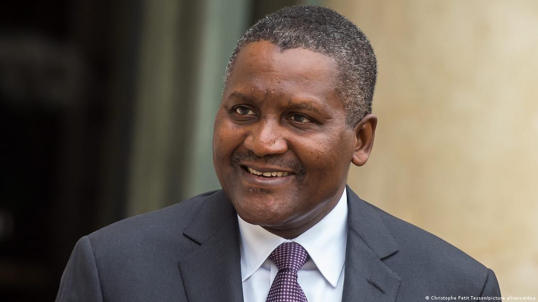 Portrait image of Nigerian business tycoon Aliko Dangote