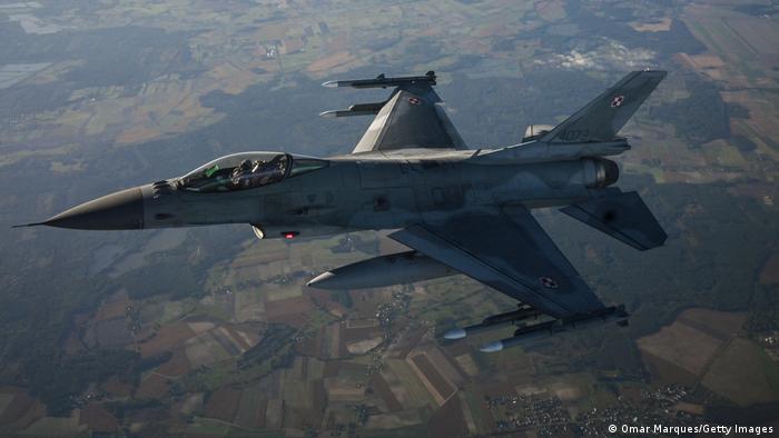 Polen NATO Manöver 2022 F-16 Kampfjet