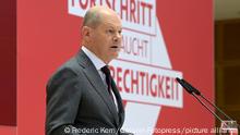 Olaf Scholz mahnt die SPD zur ökologischen Transformation