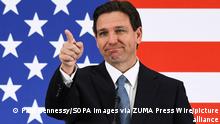 May 24, 2023: Florida's RON DESANTIS formally launches his bid for the Republican presidential nomination, becoming the most formidable challenge so far to former President Trump. FILE IAMGE SHOT ON: May 1, 2023, Titusville, Florida, USA: Florida Governor Ron DeSantis calls on a member of the media at a press conference at the American Police Hall of Fame & Museum in Titusville. DeSantis used the event to sign bills into law which increase penalties for offenses involving sexual battery and drug trafficking targeting children. (Credit Image: © Paul Hennessy/SOPA Images via ZUMA Press Wire