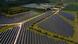 An aerial view shows photovoltaic panels at a solar farm in the UK An aerial view shows photovoltaic panels at a solar farm in the UK