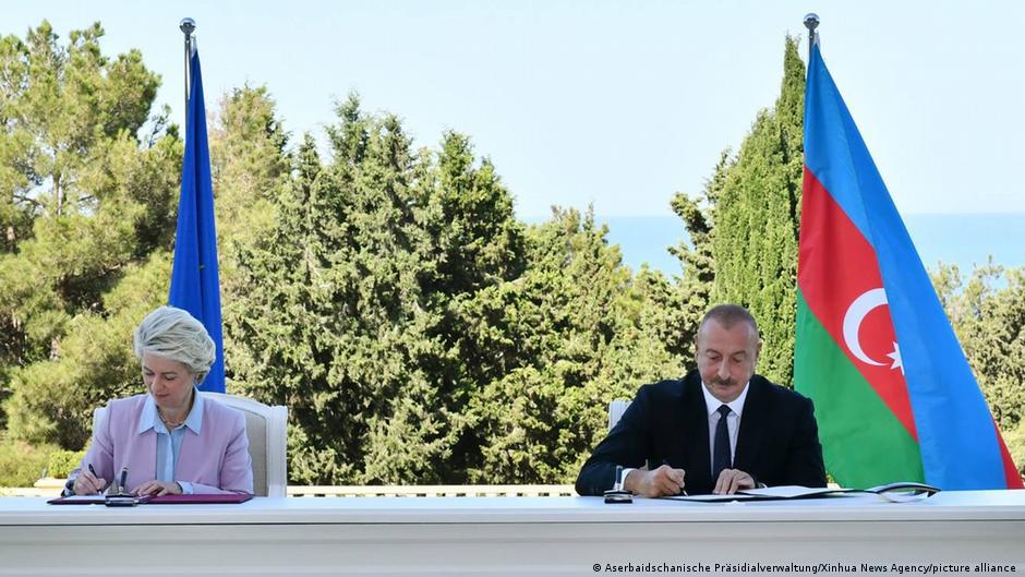 Šefica Evropse komisije Ursula fon der Lajen i predsednik Azerbejdžana Ilham Alijev