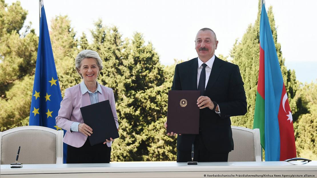 AB Komisyonu Başkanı Ursula von der Leyen ve Azerbaycan Devlet Başkanı İlham Aliyev