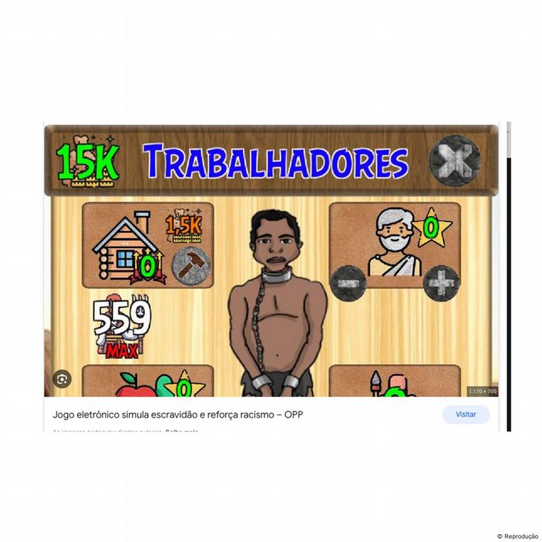 Google tira do ar jogo que simula escravidão após reclamações de  brasileiros - Ponte Jornalismo