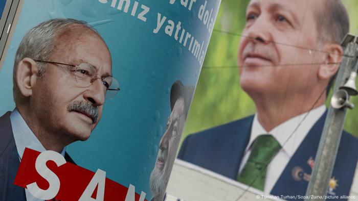 Türkei Wahlplakat Präsidentschaftswahl Erdogan Kilicdaroglu
