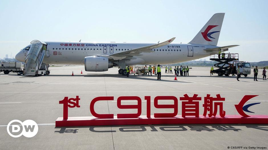 C919: Chinese-built passenger jet completes first flight