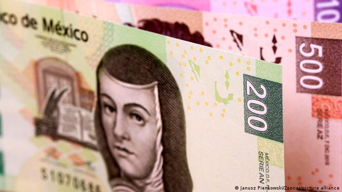 Billetes de pesos mexicanos.